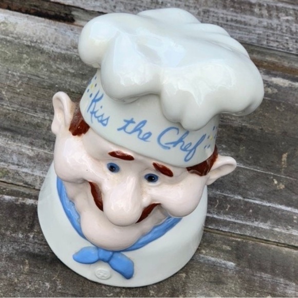 Vintage Ceramic Chef statue "Kiss the Chef" - Picture 2 of 6